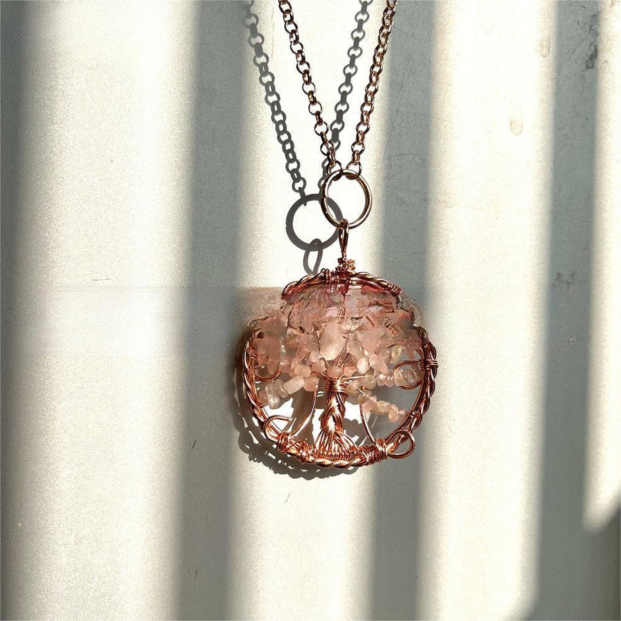 Ethereal Crystal Cascade Pendant Necklace