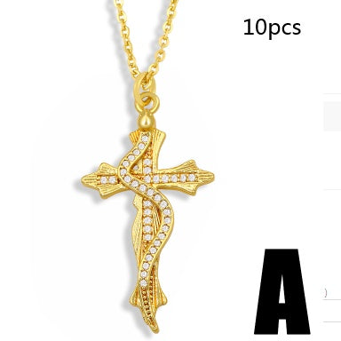 Diamond-studded Palm Necklace Jewelry Creative Personality