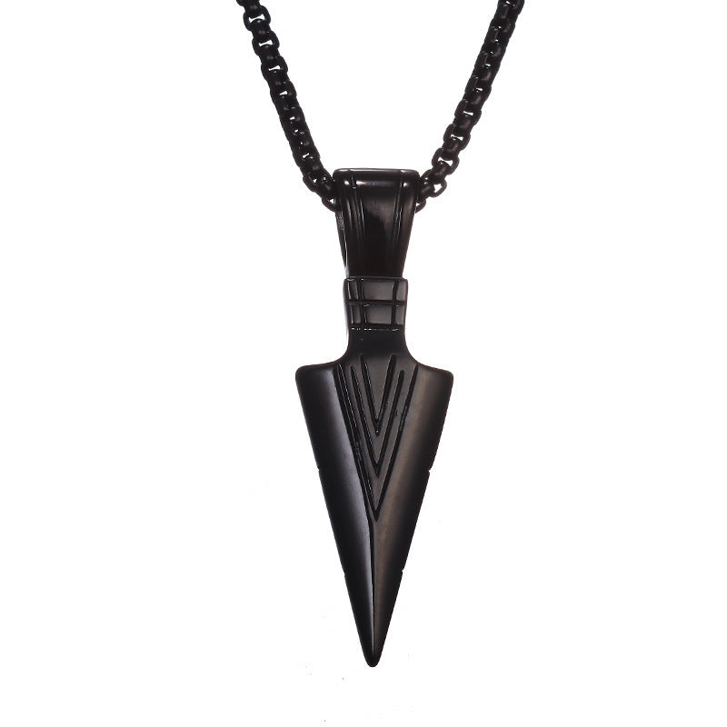 Triangular Harmony Necklace: Bow & Arrow Edition