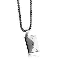 Envelope Stainless Steel Necklace And Pendant