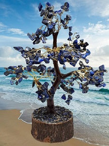 Lapis Lazuli  Gemstone Tree, Lapis Lazuli Bonsai Tree (300 chips)