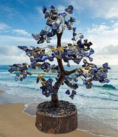 Lapis Lazuli  Gemstone Tree, Lapis Lazuli Bonsai Tree (300 chips)