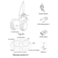 Electric Pet Smart Interactive Cat Toy Luminous Remote Control Car